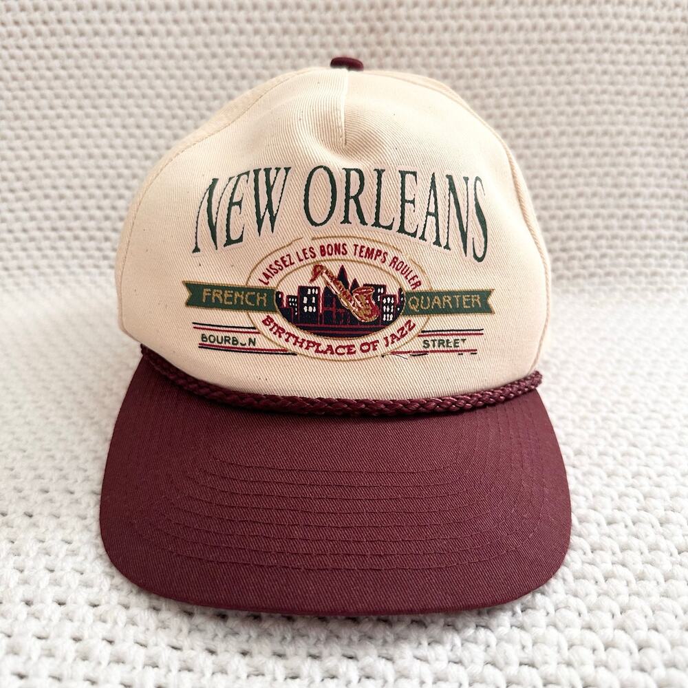 Falcon Vintage New Orleans French Quarter Destination Souvenir SnapBack Hat OS